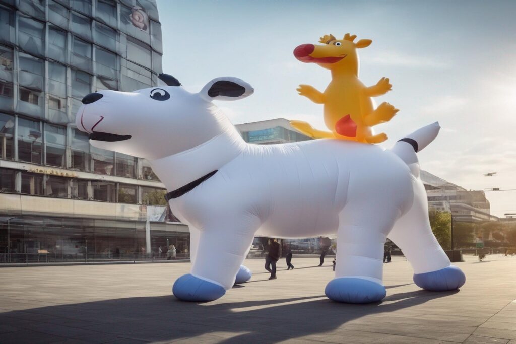 Outdoor Advertising with Inflatable Animals