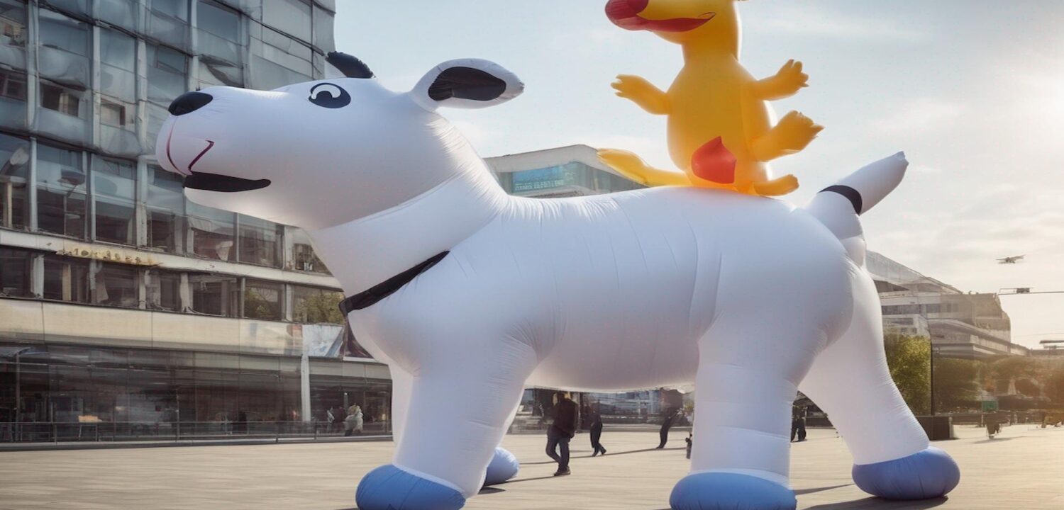 Outdoor Advertising with Inflatable Animals