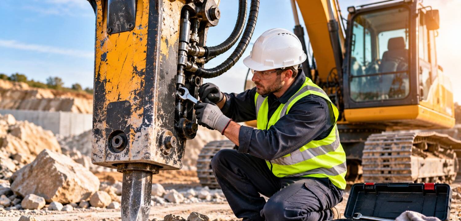 hydraulic rock breaker maintenance